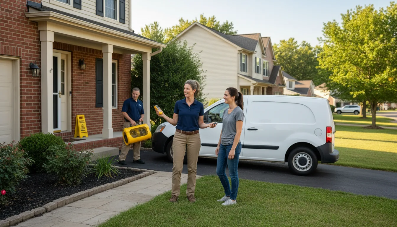 Residential water damage restoration in Livonia, LA